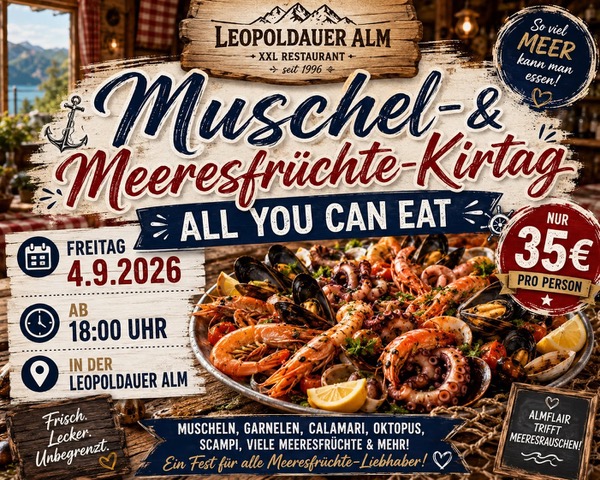 Muschel- & Meeresfrüchte-Kirtag