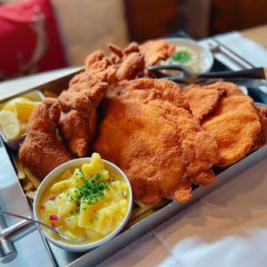 Backhendlplatte für 2