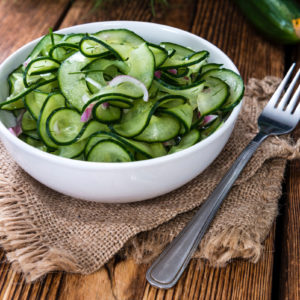 Salade de concombres maison