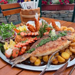 Fischplatte für 2 Personen