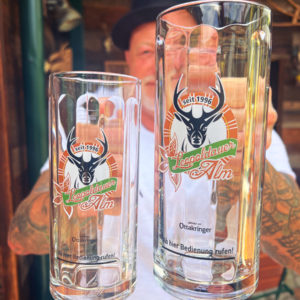 Leopoldauer Alm Lot de 6 verres Seidl 0,3 l