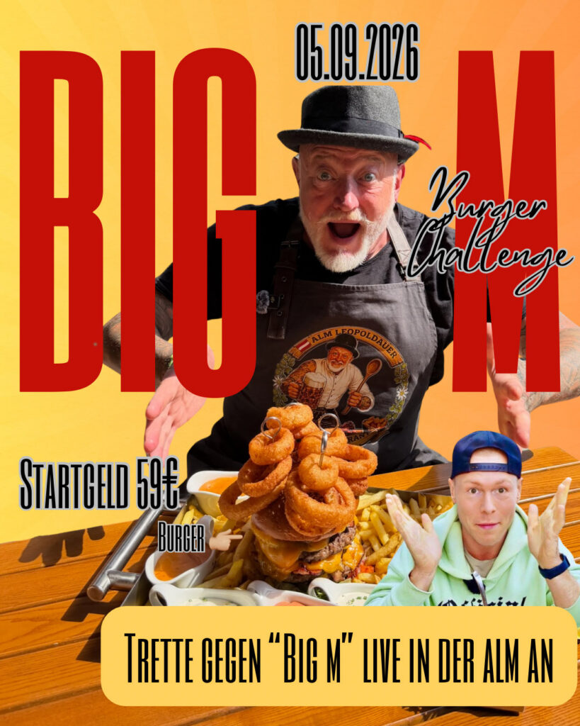 🍔“Big M“ Challenge live 🍔 am 05.09.2026