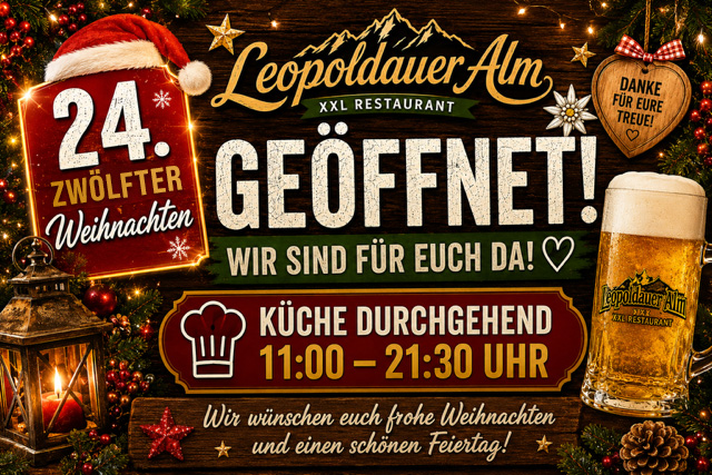 🎄ÖFFNUNGSZEITEN 2026 🎄Weihnachten🎄 Silvester 🪅  Neujahr 🎉